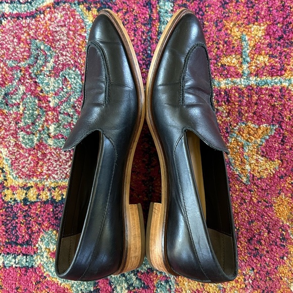 Everlane | Women’s black The Modern Loafer, pointed toe, stacked wood heel, 8.5 - Picture 6 of 16